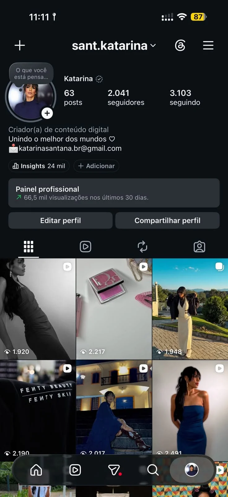 Métricas do Instagram 1